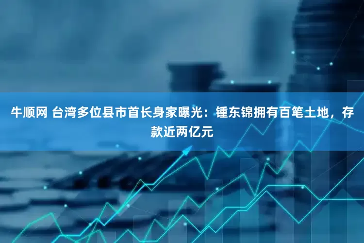 牛顺网 台湾多位县市首长身家曝光：锺东锦拥有百笔土地，存款近两亿元
